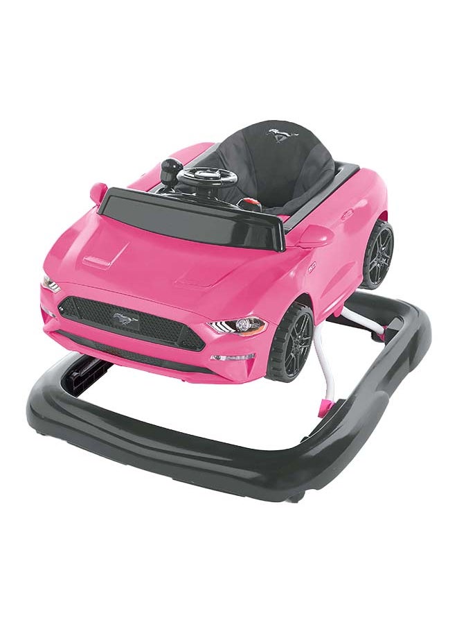 Bright Starts - 4-In-1 Ford Mustang Pink Baby Activity Walker With 4 Ways To Play - Image 1