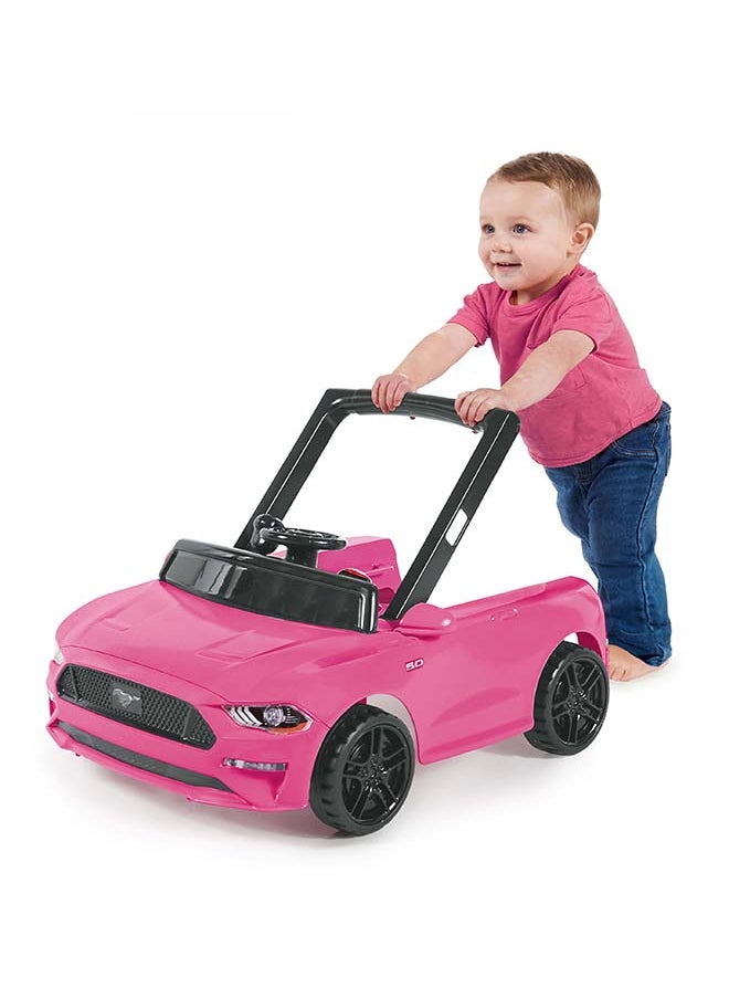 Bright Starts - 4-In-1 Ford Mustang Pink Baby Activity Walker With 4 Ways To Play - Image 1
