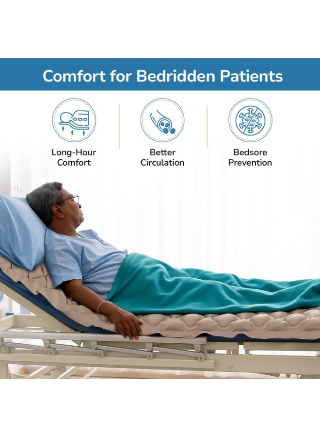 مرتبة هوائية فقاعية مضادة للاستلقاء – لتخفيف الضغط والحماية أثناء فترات الراحة الطويلة - Image 3