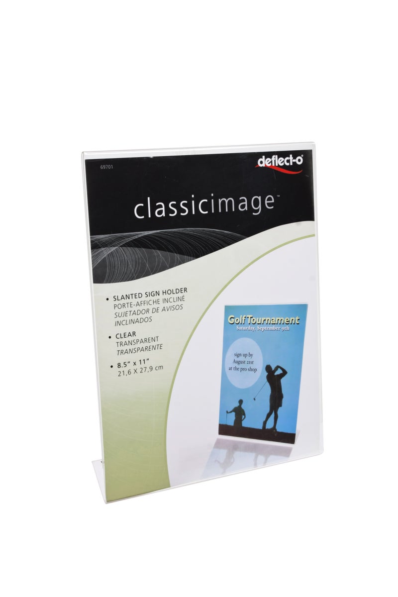 Classic Image Slanted Sign Holder (L-shape)