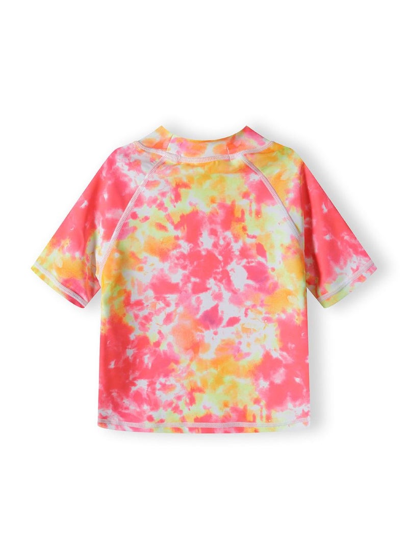 MINOTI Girls short sleeve rash top and swim briefs coral - Image 4