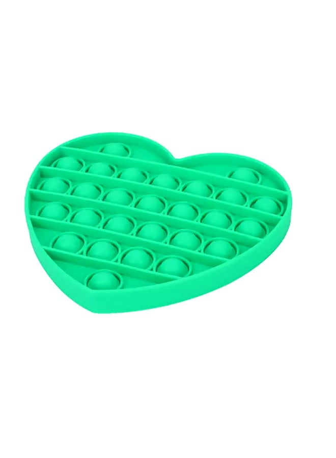 لعبة الفقاعات الحسية والضغط من السيليكون على شكل قلب لتخفيف التوتر - Image 1