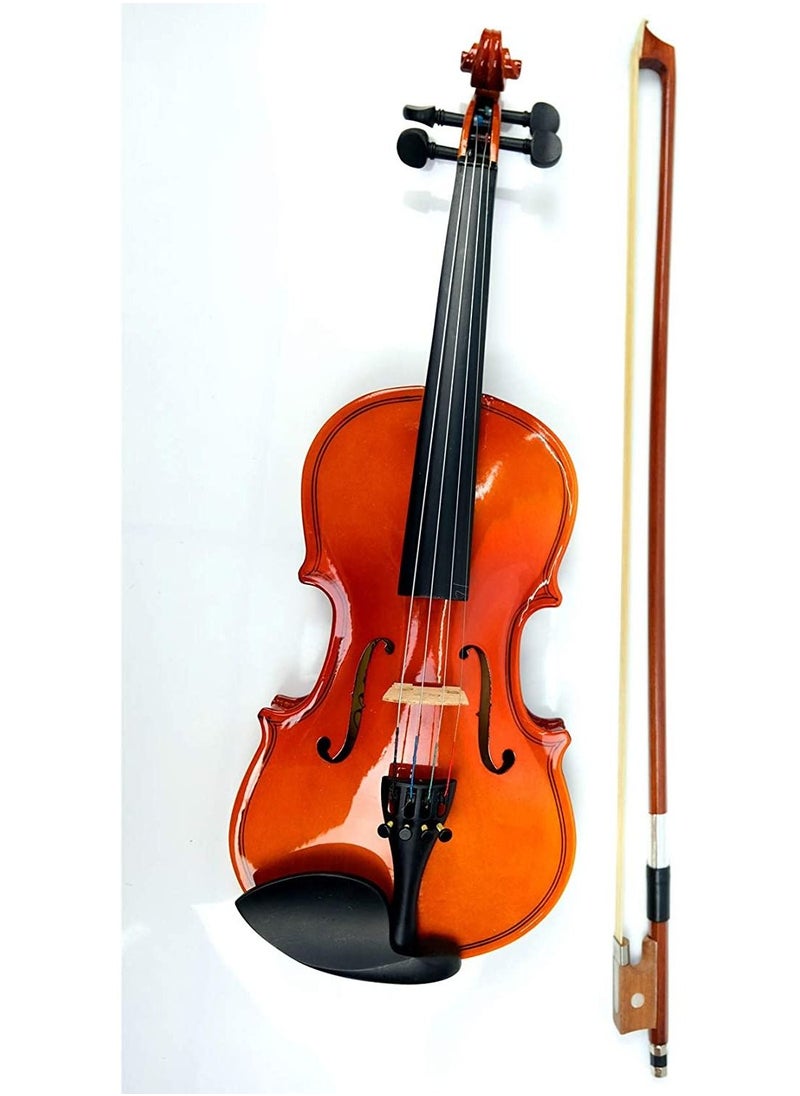 Mike Music - Mike Music 1/8 Natural Violin with Hard Case, Bow, Rosin (1/8 Violin, natural) - Image 1