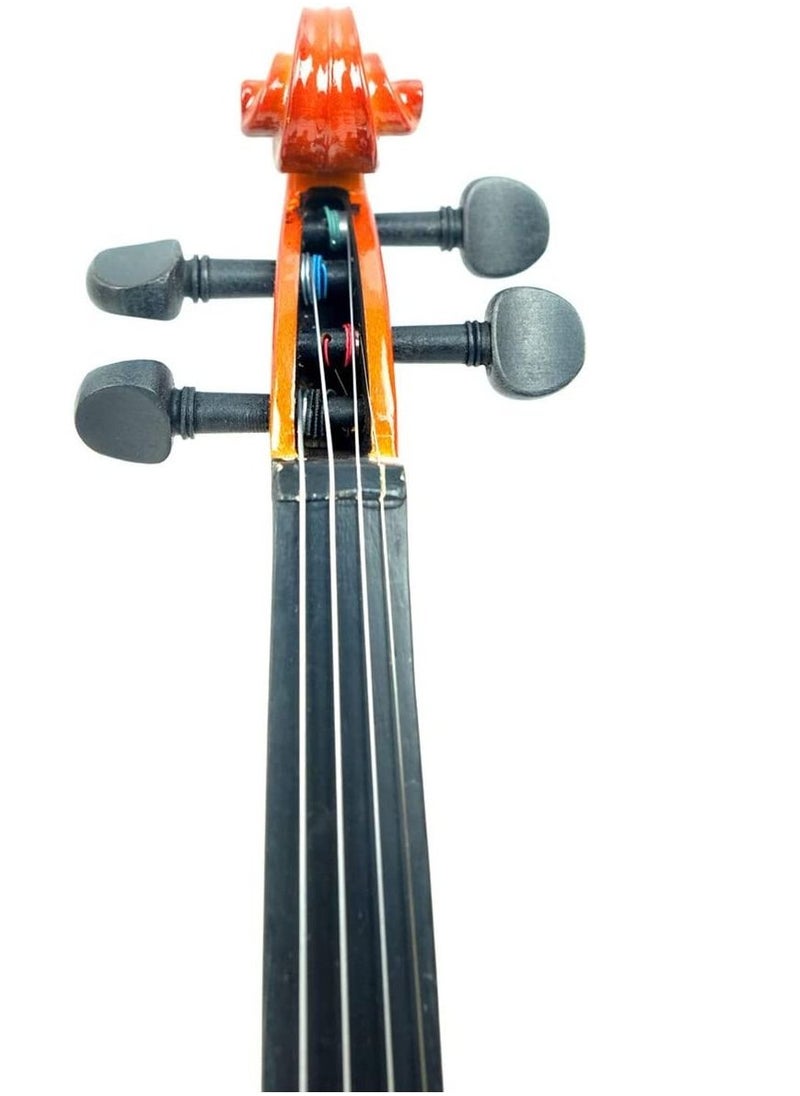 Mike Music - Mike Music 1/8 Natural Violin with Hard Case, Bow, Rosin (1/8 Violin, natural) - Image 1