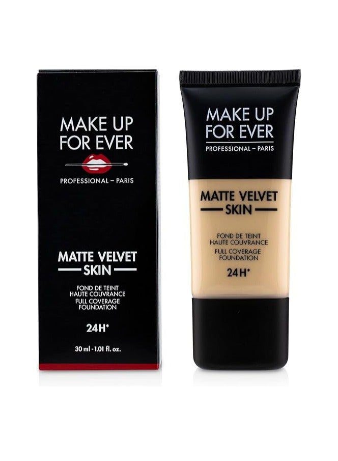 ميك اب فور ايفر كريم أساس مات فيلفيت سكين بتغطية كاملة من ميك أب فور إيفر Y235 – إيفوري بيج، 1.01 أونصة سائلة / 30 مل. - Image 2