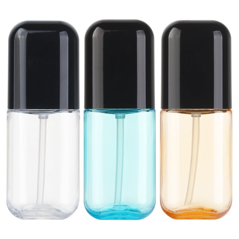 Dymoece Travel Spray Bottle 3 Pack 27oz80ml Portable Plastic Small Spray Bottles Refillable Mini Spray Bottle Empty Fine Mist Spray Bottles for Makeup Removers Perfume Essential Oils Toners Rose Waters - Image 3