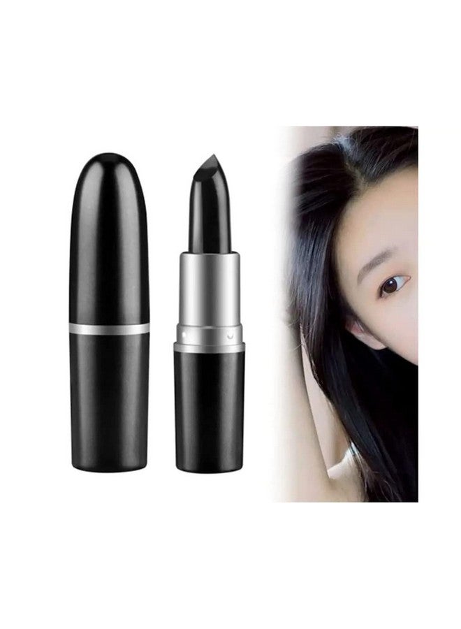 SUNISA Lipstick Shape Hair Color Dyeing Pen Hair Pure Hair Color Dyeing Plant Hair Stick Temporary Hair Dye For Covering White Hair Hair Color Dye Pencil (Black) Pack Of 1 - Image 1