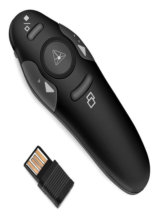 InfiDeals Wireless Presenter Remote, 2.4GHz Wireless USB PowerPoint Remote PPT Clicker for Presentation Support Windows, MacOS, Linux - Image 1