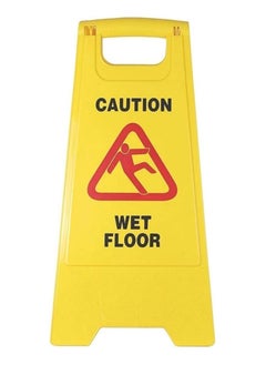 Beauenty Wet Floor yellow caution sign board | Portable Outdoor Double-Sided Folding Self-Standing Safety Sign  - Image 5
