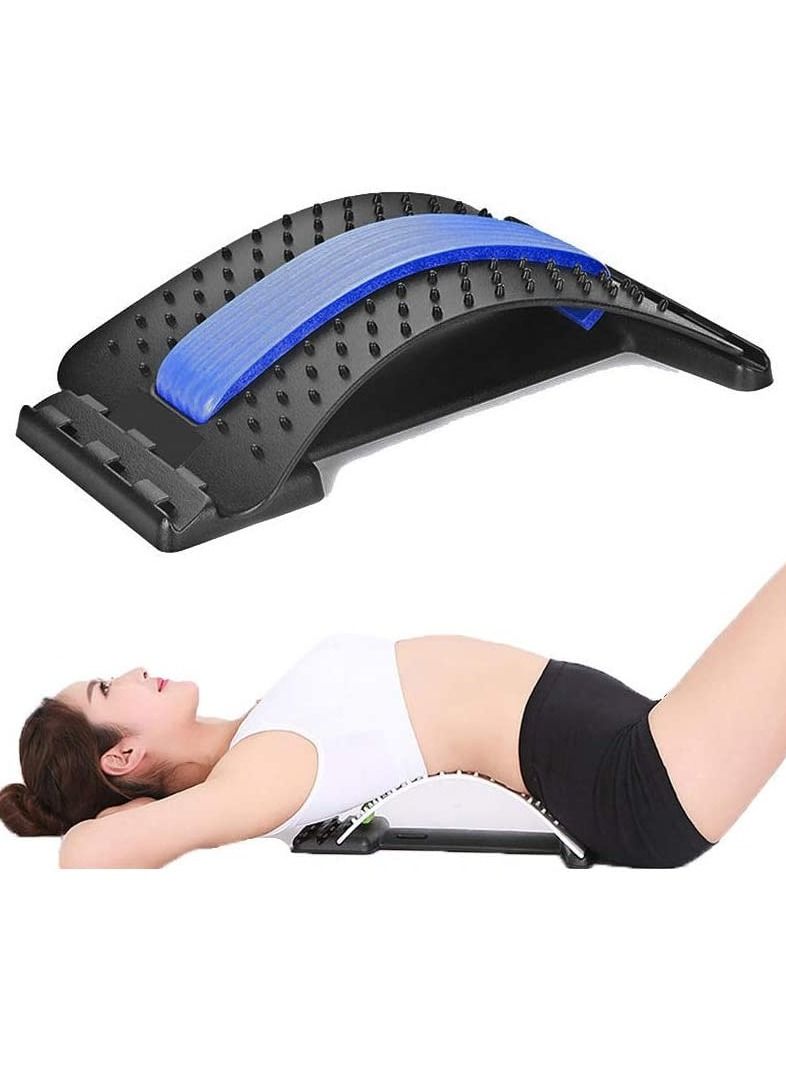 Generic Back Stretcher Lumbar Support Device, Multi-Level Lumbar Back Pain Relief Stretcher Spine Massager Lower or Upper Back Stretcher Support Equipment Adjustable - Image 2