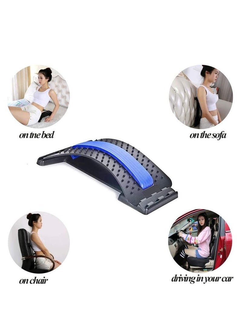 Generic Back Stretcher Lumbar Support Device, Multi-Level Lumbar Back Pain Relief Stretcher Spine Massager Lower or Upper Back Stretcher Support Equipment Adjustable - Image 4