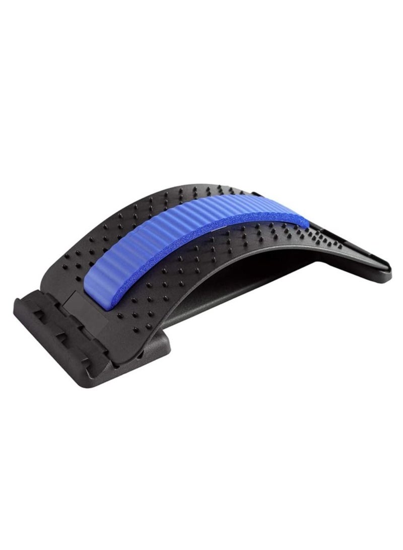 Generic Back Stretcher Lumbar Support Device, Multi-Level Lumbar Back Pain Relief Stretcher Spine Massager Lower or Upper Back Stretcher Support Equipment Adjustable - Image 1