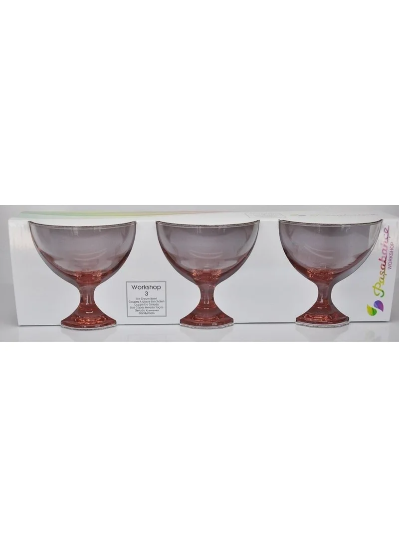 Paşabahçe Workshop 3 Colorful Ice Cream Bowls 44715