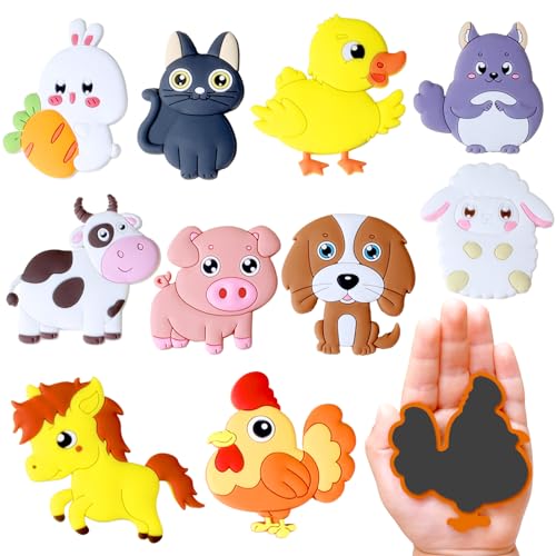 SUPINEEDO Refrigerator Magnets for Kids, Cute Farm Animals Fridge Magnet for Toddlers 1-3 Kids Magnets for Fridge Baby Educational Gift, Full Back Magnetic Toddler Magnets - Image 1