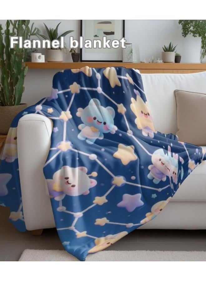 general Baby and children's cartoon flannel thin blanket (warm and comfortable, suitable for sleep, game use) 70cm*100cm - Image 4