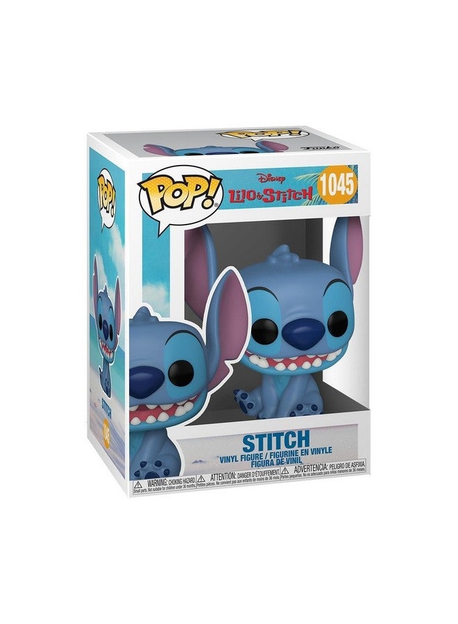 Funko فانكو بوب ديزني: ليلو وستيتش - ستيتش جالس مبتسم، قياسي - تمثال فينيل قابل للجمع - فكرة هدية - منتجات رسمية - ألعاب للأطفال والبالغين - عشاق الرسوم المتحركة - Image 1