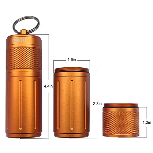 MEECN TwoLayer Pill Organizer Waterproof Pill Container Pill Holder can Store Pills Anything Sizes Vitamins Cod Liver Oil Supplements and Medication Rv products Size16 x 16 x 44 inOrange - Image 5