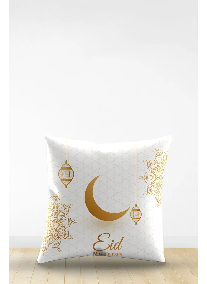 Artavessa Double Sided Digital Printed Decorative Faux Leather Ramadan (Ramadan) Themed Throw Pillow Cover