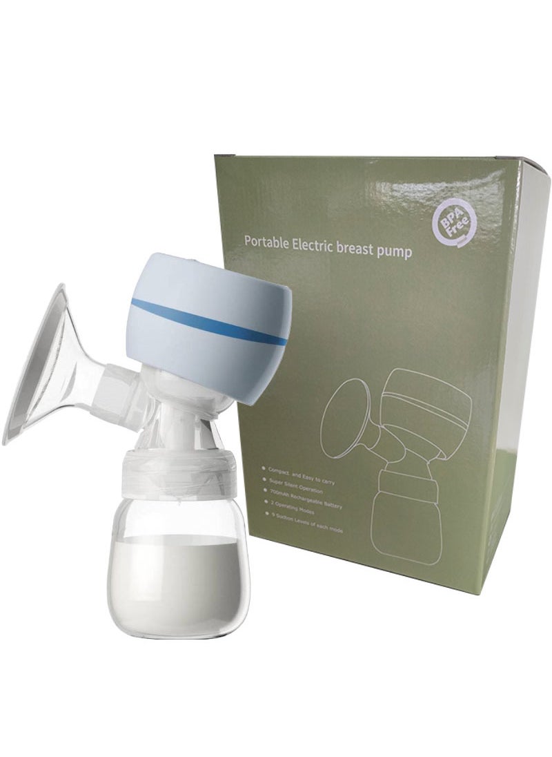 Generic Smart Automatic Breast Pump with Massage Blue full English PP version 