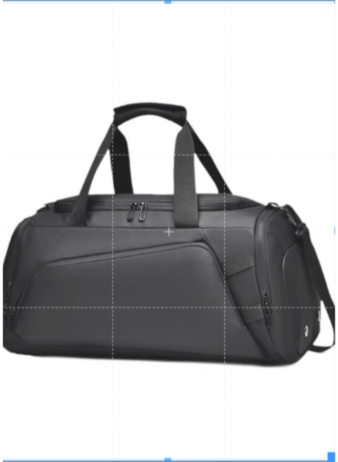 أنمي حقيبة ظهر رياضية من القماش الخشن حقيبة ظهر رياضية مع جيب جاف مبلل ومقصورة للأحذية للرجال والنساء للسفر طوال الليل