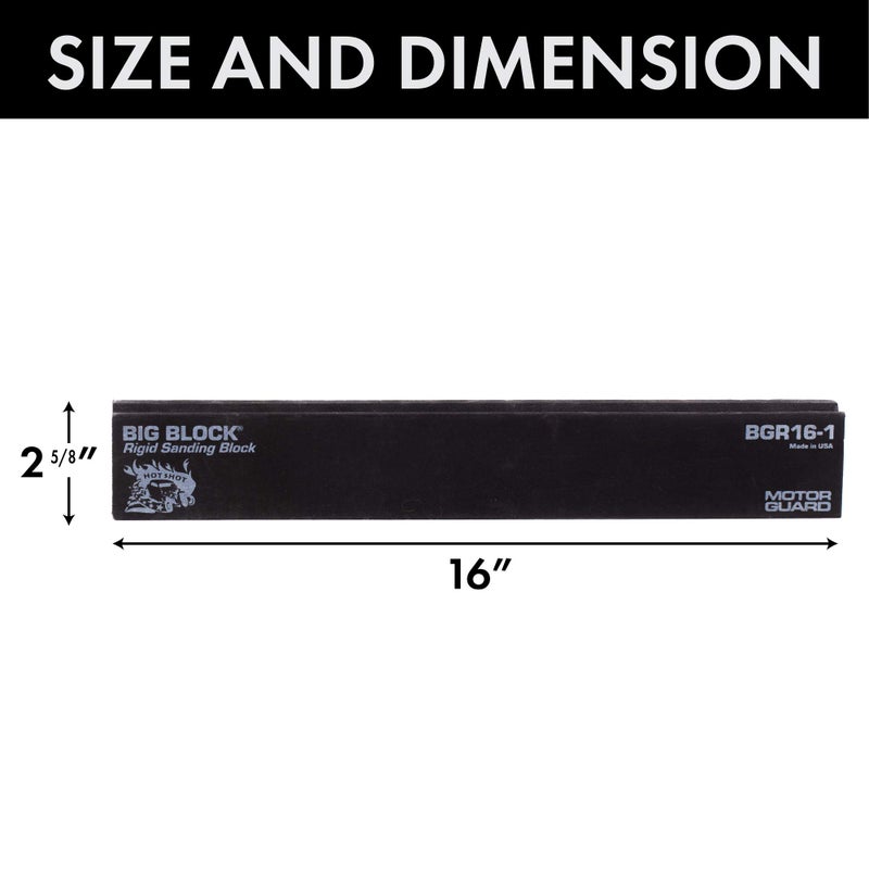 Motor Guard واقي المحرك - Bgr161 Bgr16-1 كتلة صنفرة صلبة PSA، 2 5/8 بوصة × 16 بوصة - Image 2