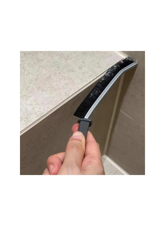 PROMASS 8Pcs Cleaning Brush Toilet Shower, Tile Joints Dead Angle Hard Cleaner Brushes Gas Stove Long Handle Multi-function Cleaning Tool for Bathroom Kitchen - Image 4