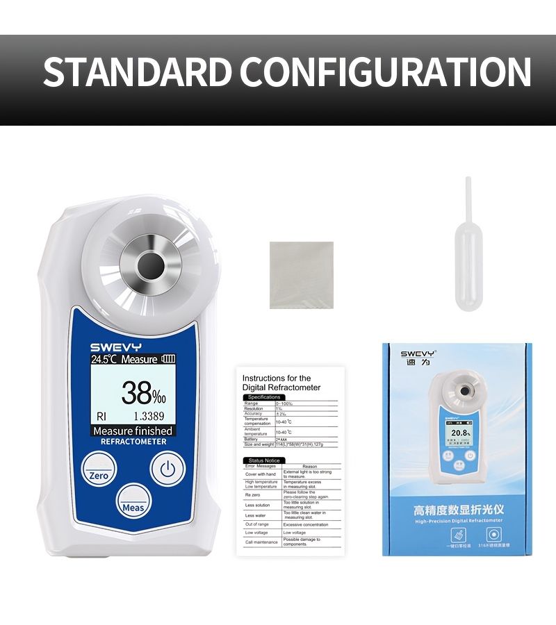 SW-12S Salinity Meter Measurement Range 0-100 Percent High Precision Portable Tester - Image 4