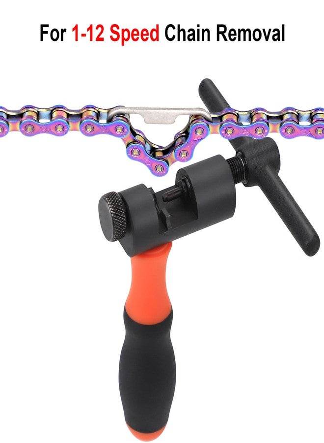 SONZUIA Universal Bike Chain Tool Kit with Bike Breaker Main Chain Pliers Chain Checker for Road MTB Bike 1-12 Speed Chain Disassemble Chain Splitter and Breaker - Image 2