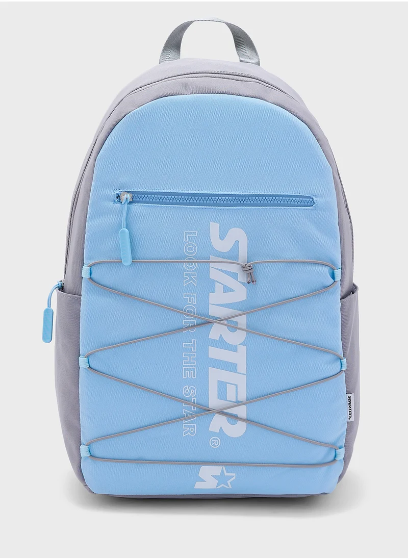 STARTER Starter Logo Print Zip Over  Backpack