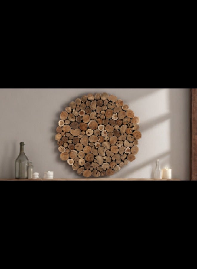 لوفت سوا، ديكورات حائط عادية، 60×3×60، خشب، طبيعي EA290M47. - Image 1