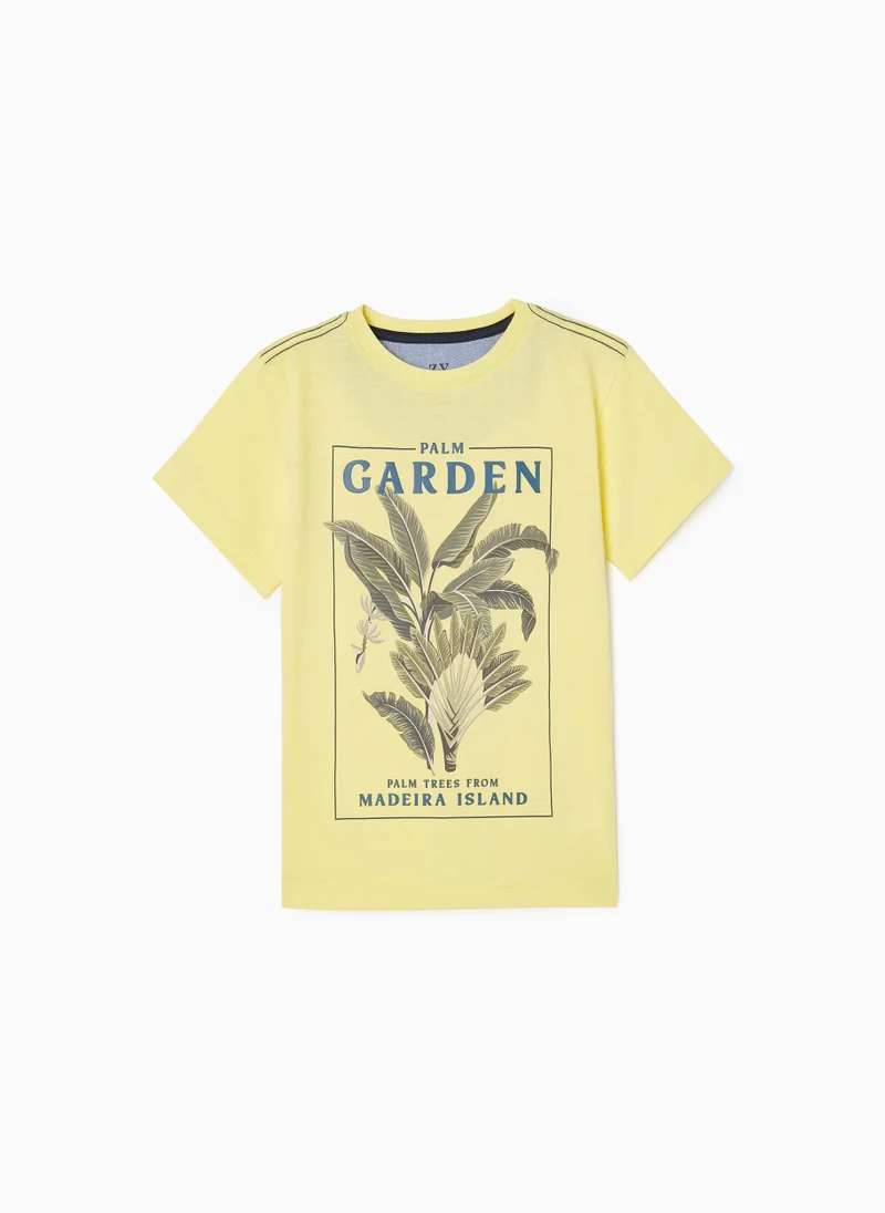 Zippy Zippy Cotton T-shirt for Boys Palm Garden