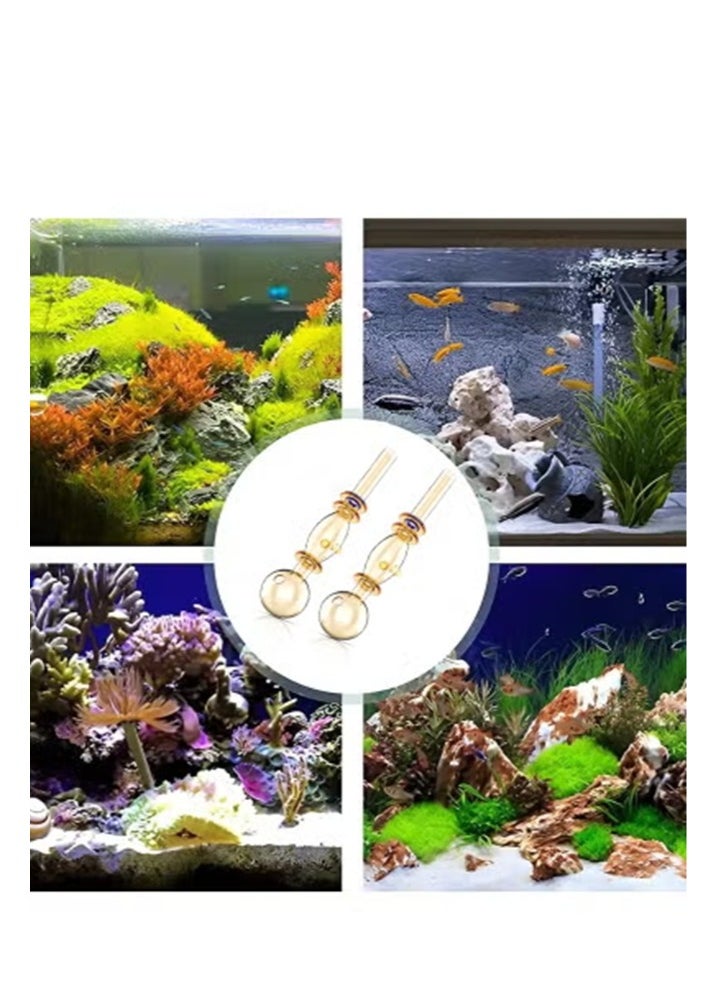ماركة غير محددة قطعتان من أنابيب التدفق الصغيرة الزجاجية، أنبوب تدفق مضخة المياه، أنبوب فلتر حوض السمك  - Image 4