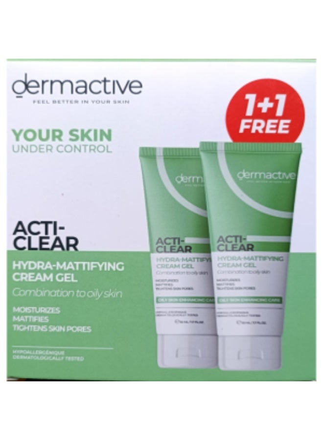 Dermactive ACTI-CLEAR Hydra-Mattifying Gel 1+1