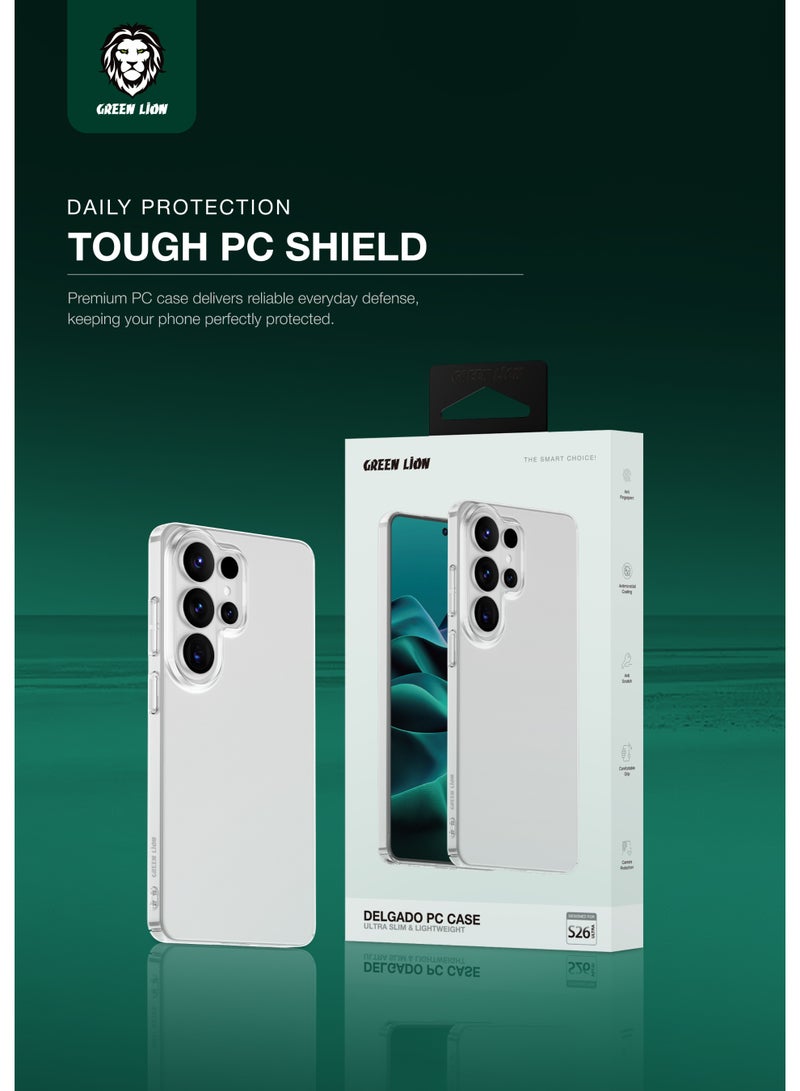 جرين ليون حافظة PC لجالكسي S26 الترا مع حماية للكاميرا، مقاومة للخدش، مقاومة للبصمات، فائق النحافة، فائق الخفة، مقاومة للاصفرار - Image 5