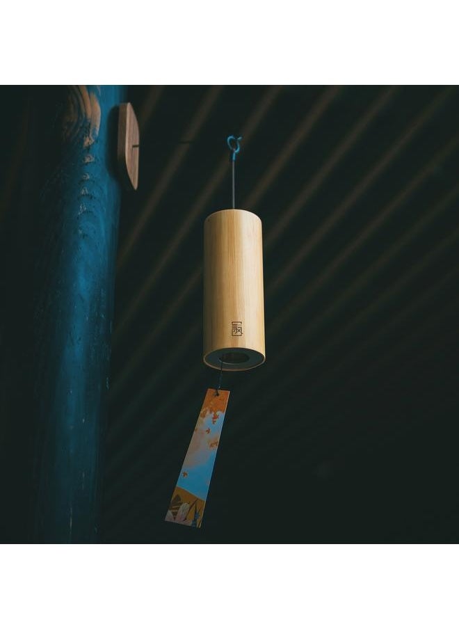 NIBEMINENT - Seek Wind Bamboo Wind Chimes Meditation Chord Windchime Windbell for Outdoor Garden Patio Home Decoration Zen Meditation Relaxation Wind:C Chord - Image 1