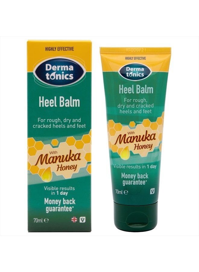 Dermatonics Heel Balm with Manuka Honey | Suitable for Diabetics | 70 ml | Hydrates and Draws Moisture Into Your Skin | Ideal for People With Very Dry Feet - Image 1