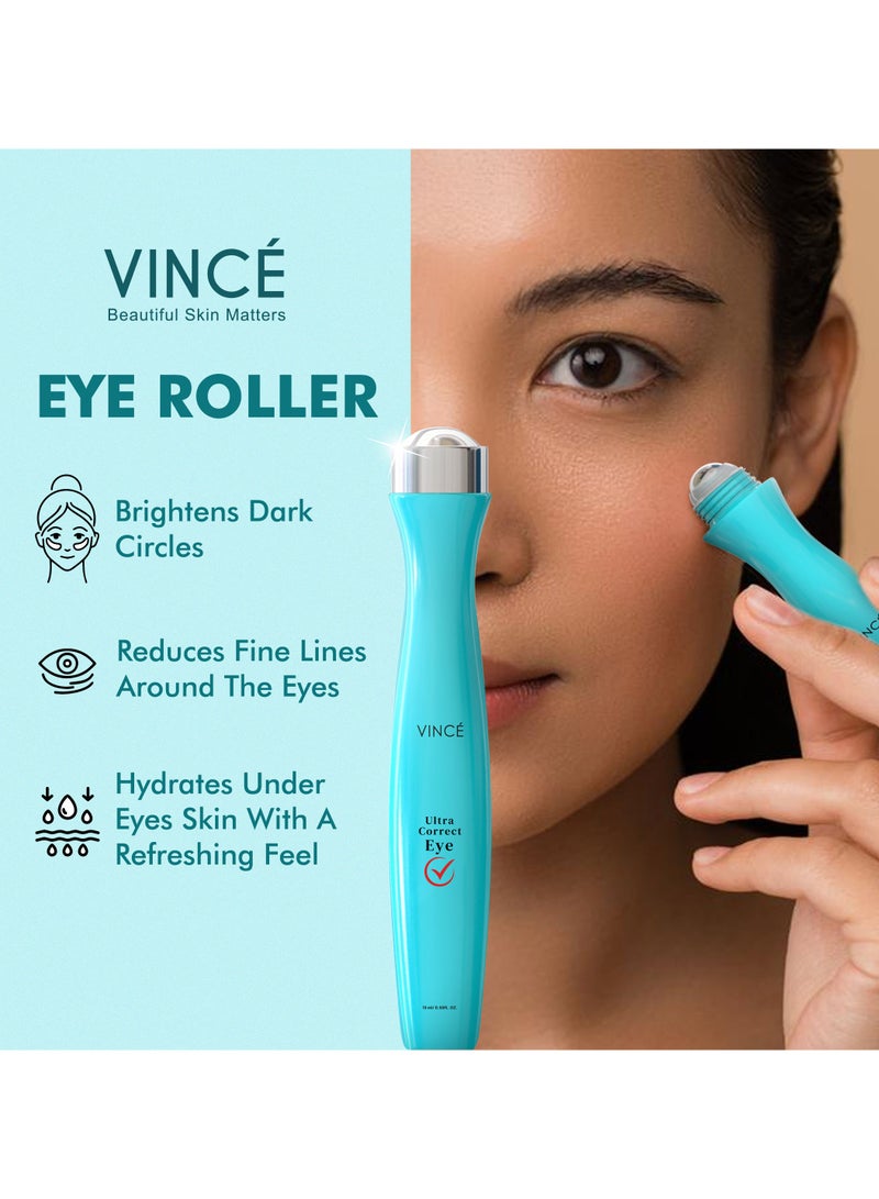 فينس مصل العين الدوار - تركيبة متقدمة لتقليل الهالات السوداء والانتفاخات وانتفاخات العين والخطوط الدقيقة - يرطب ويضيء بشرة أسفل العين - يشد ويرفع للحصول على مظهر شبابي، 15 مل - Image 2