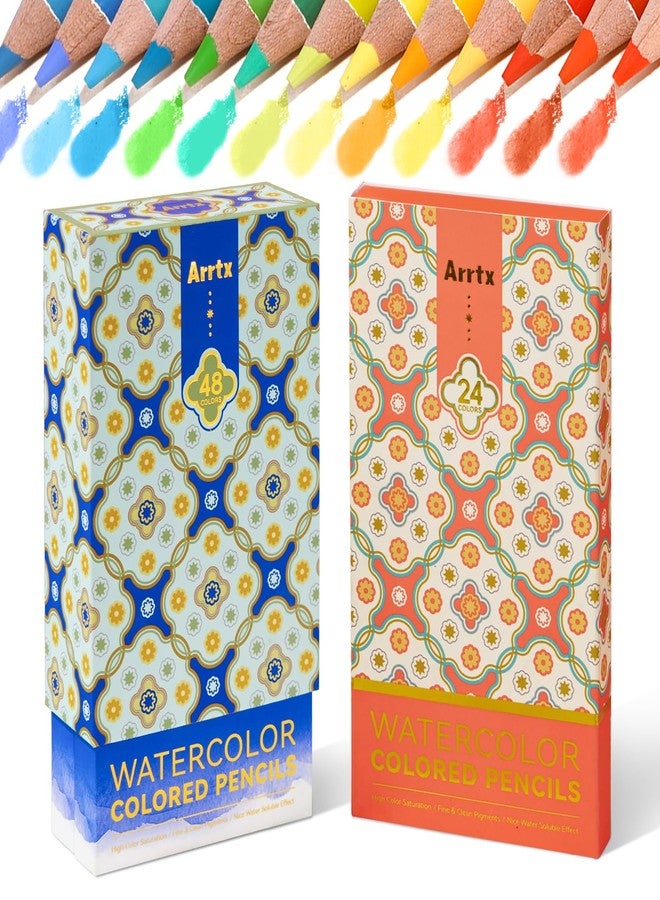 Arrtx Artist Watercolor Pencils 72 Set | Professional Water-Soluble Colored Pencils for Artists & Beginners | Ideal for Drawing, Sketching, Blending Techniques - Image 1