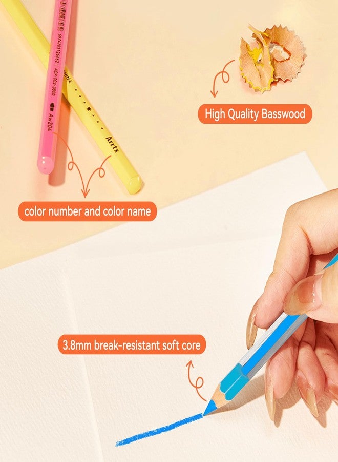 Arrtx Artist Watercolor Pencils 72 Set | Professional Water-Soluble Colored Pencils for Artists & Beginners | Ideal for Drawing, Sketching, Blending Techniques - Image 4