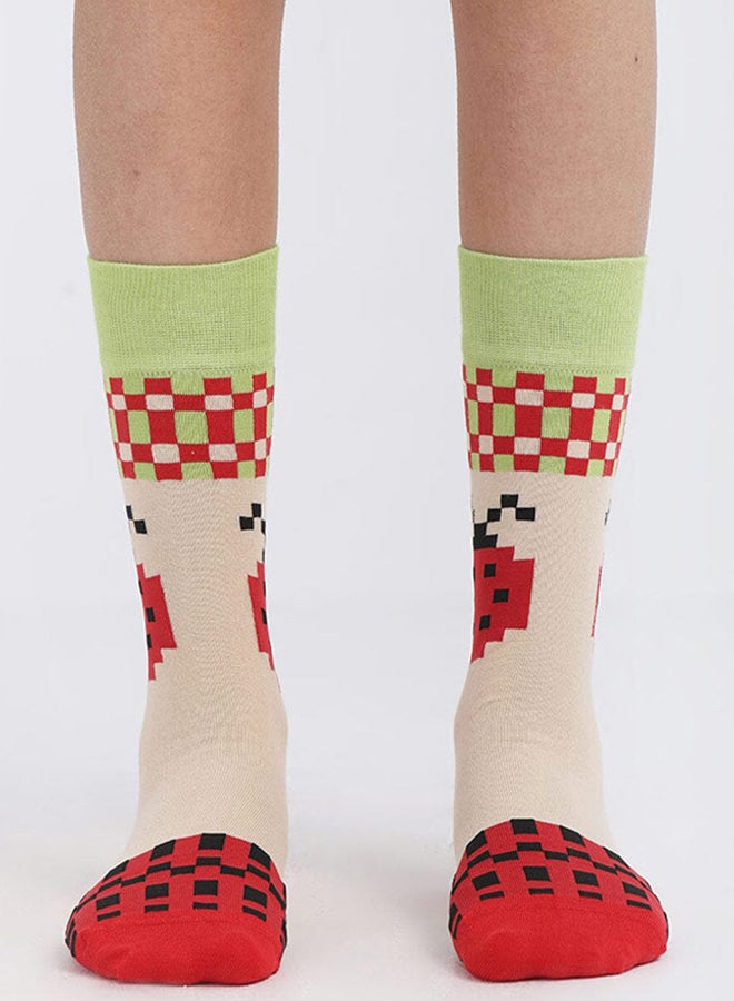 Lady Bug Neck Socks