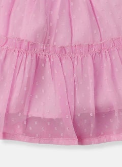 Nautinati Nautinati Girls' Swiss Dot Frock With Flutter Sleeves  - Image 5