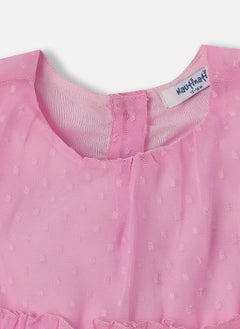 Nautinati Nautinati Girls' Swiss Dot Frock With Flutter Sleeves  - Image 4