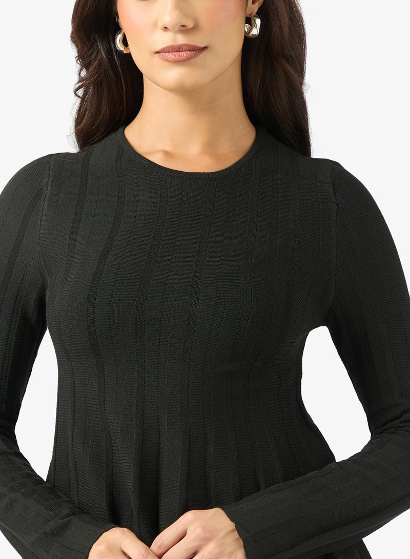 VERO MODA Vmlana Long Sleeve Crew-Neck Pullover Sweater - Image 3