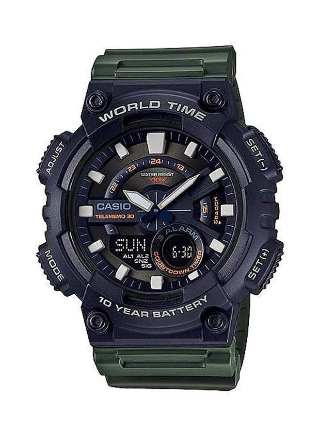 CASIO Rubber Analog Watch AEQ-110W-3AVDF - Image 1