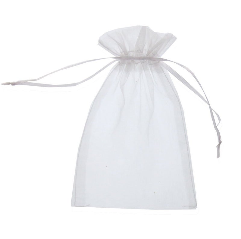 SumDirect 50Pcs 4x6 inches Sheer Organza Bags Jewelry Drawstring Pouches Wedding Party Christmas Favor Gift Bags - Image 1