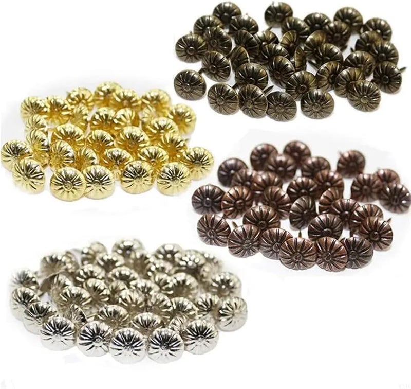 مسامير تنجيد ذهبية عتيقة 1000 قطعة للأثاث أريكة كرسي سرير لوحة فلين DIY - Image 3