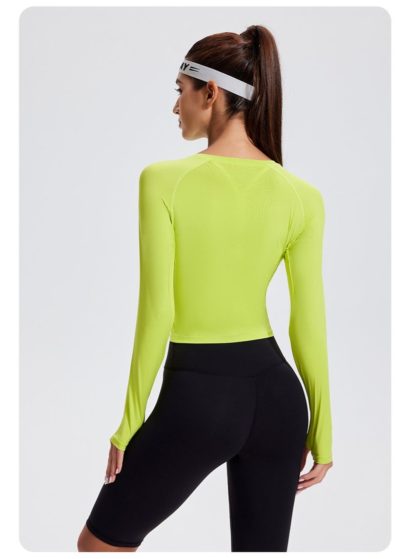 Women Long Sleeve Yoga Gym Shirts Quick Dry Fitness Outdoor Top Stitching Sportswear Running Jogging Sport Tshirt  - Image 2