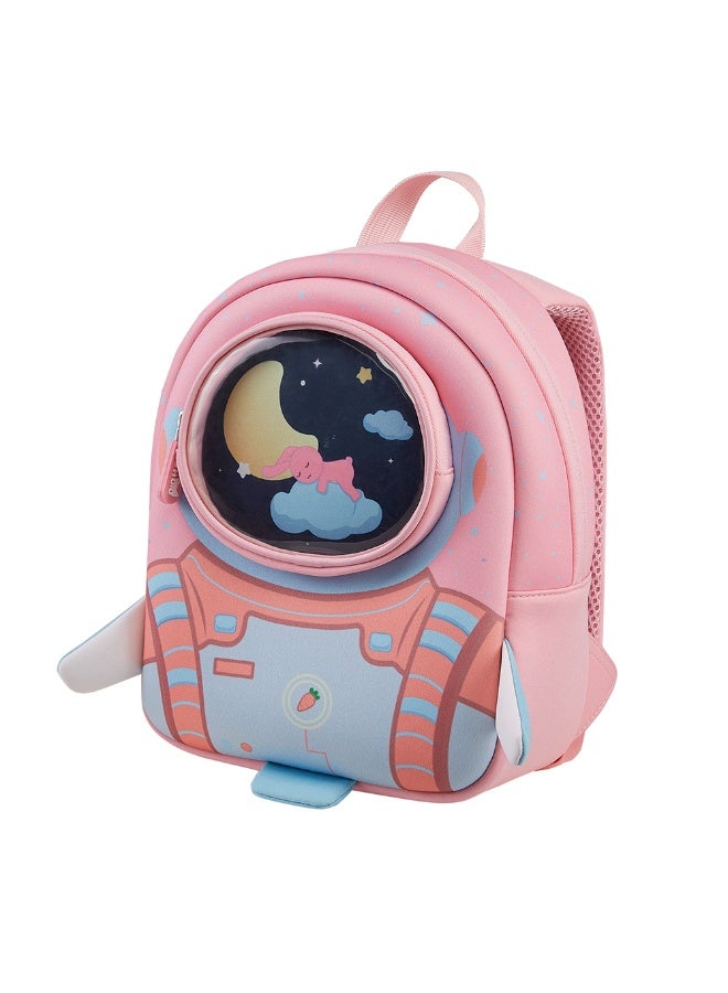 Nohoo 3D Astronaut Kids School Bag/Activity Bag 10" - Pink - Image 1