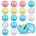 SUPVOX 30pcs Empty Colored Round Capsules Gumball Machine Capsules 15 mm Vending Machine Lottery Balls Small Bingo Raffle Drawing Balls - Image 2