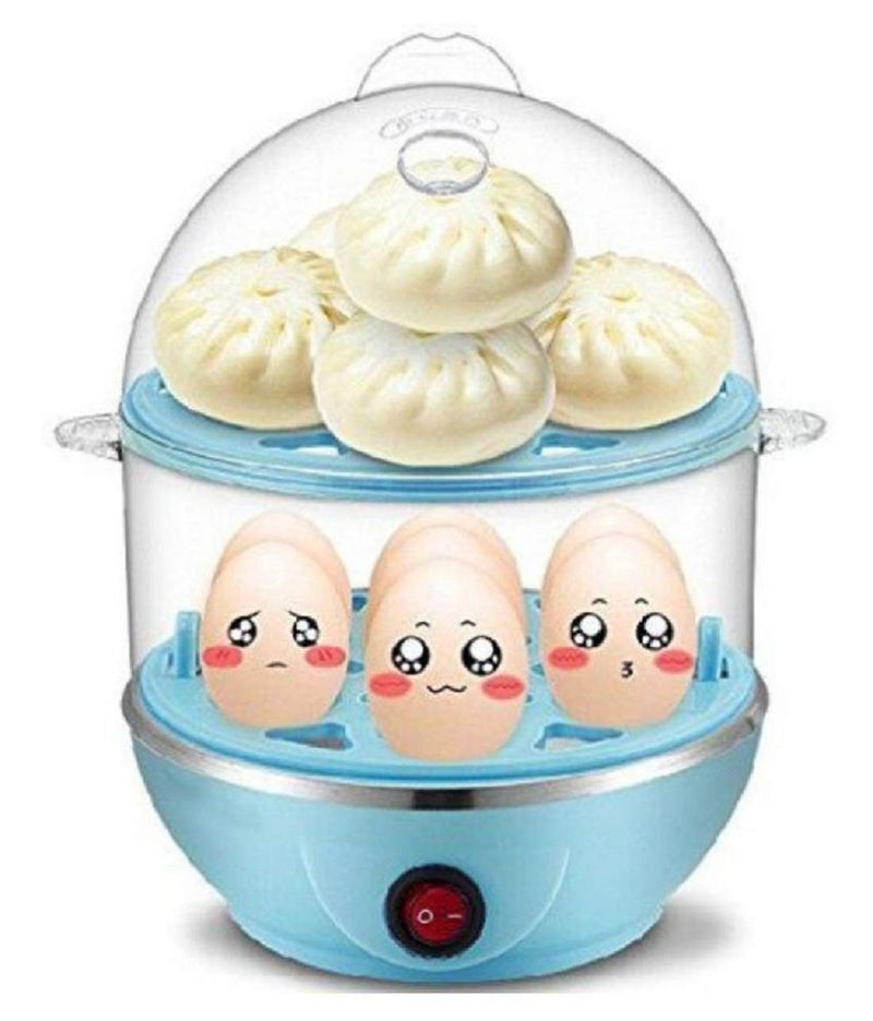friendizana 4ever Double Layer Electric Egg Boiler Steamer MultiFunction Rapid Egg Cooker for Boiling Steaming Vegetables and Cooking Compact Kitchen Appliance with Auto ShutOff - Image 4